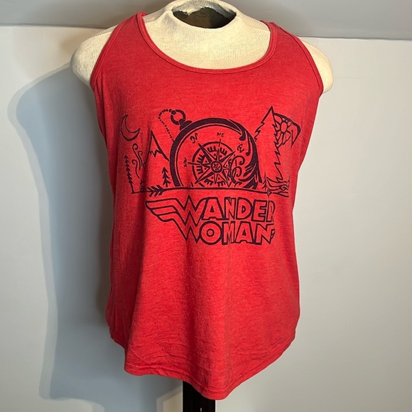 “Wander Woman” Red Racerback Tank Large - Picture 1 of 5